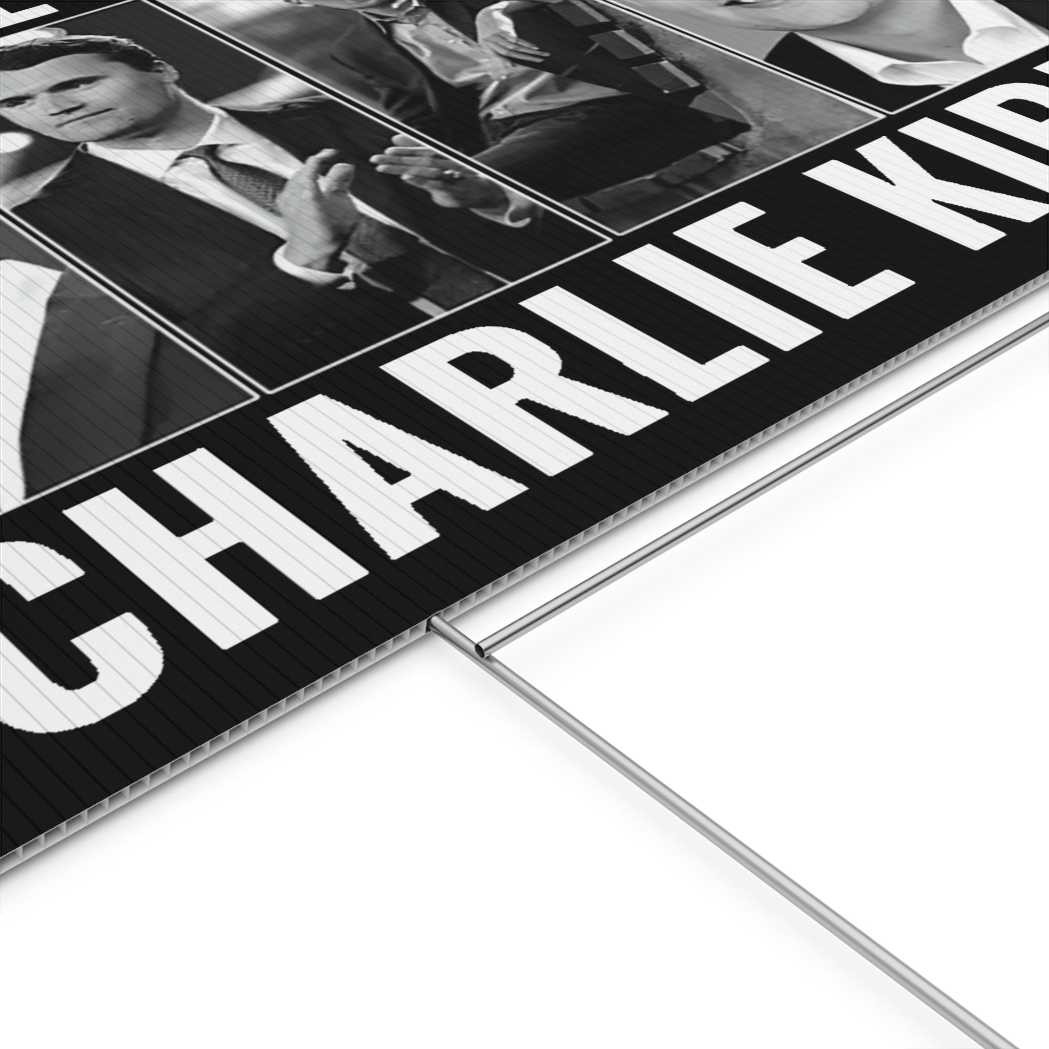 True Patriot Charlie Kirk Plastic Yard Sign