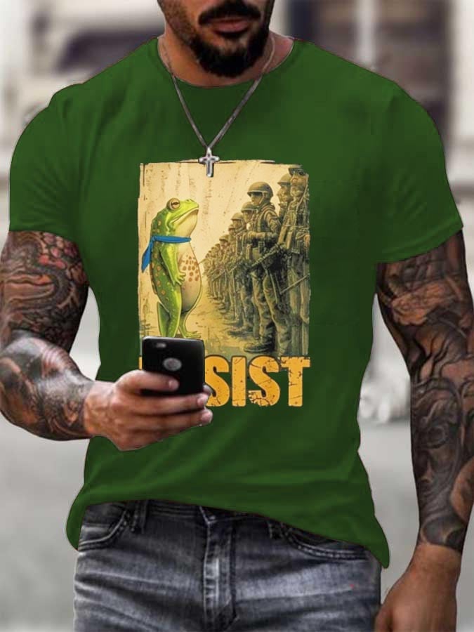 Resist Portland Frog Stand With Frog Digital Protest Shirt