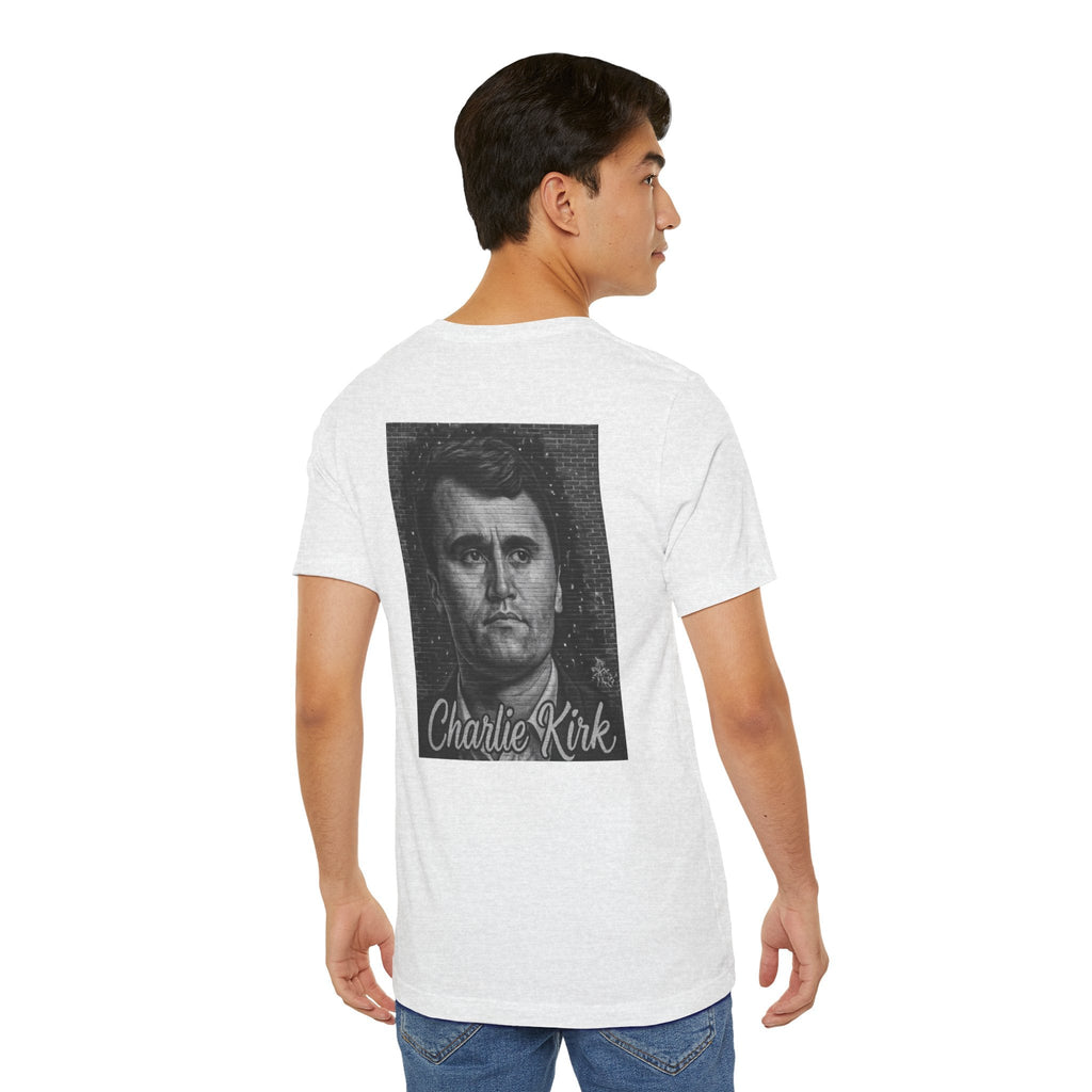 Charlie Kirk Memorial Mural Back Tee