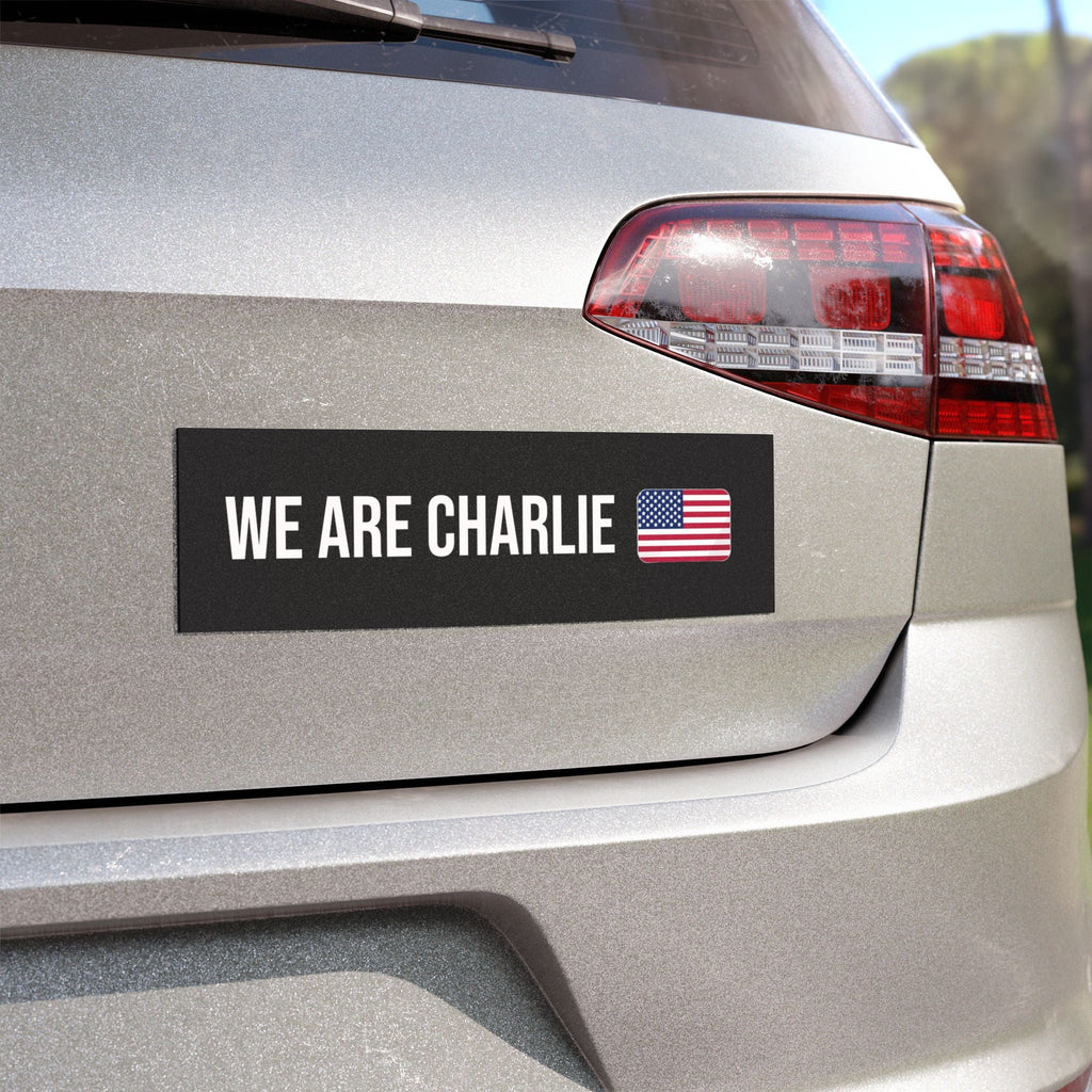 Car Magnet WE ARE CHARLIE KIRK Black