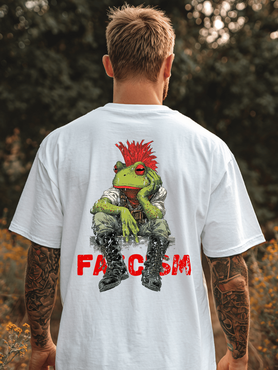 Unisex 100% Cotton Frog Again Saves America Print T-shirt