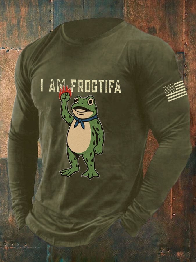 Men's I AM FROGTIFA long-sleeved T-shirt