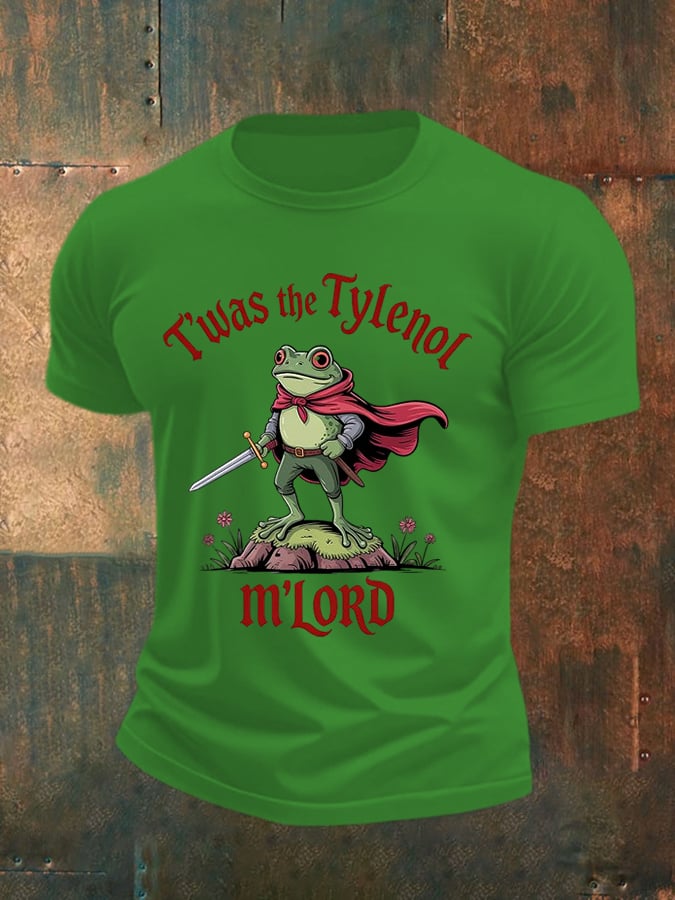 Men's casual basic moral radicalization justice frog resistance T-shirt