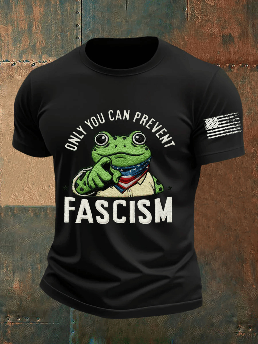 Men's Only You Can Prevent Fascism  Print short-sleeved T-shirt