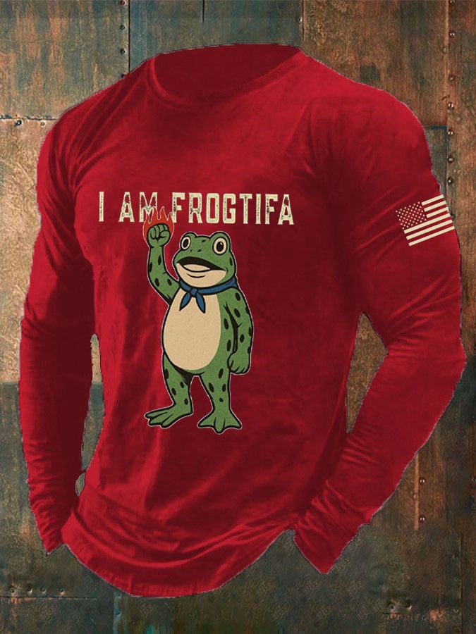 Men's I AM FROGTIFA long-sleeved T-shirt