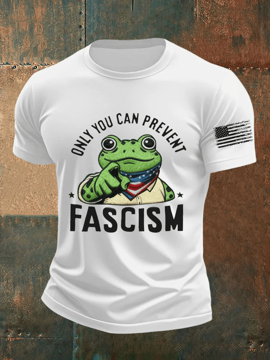 Men's Only You Can Prevent Fascism  Print short-sleeved T-shirt