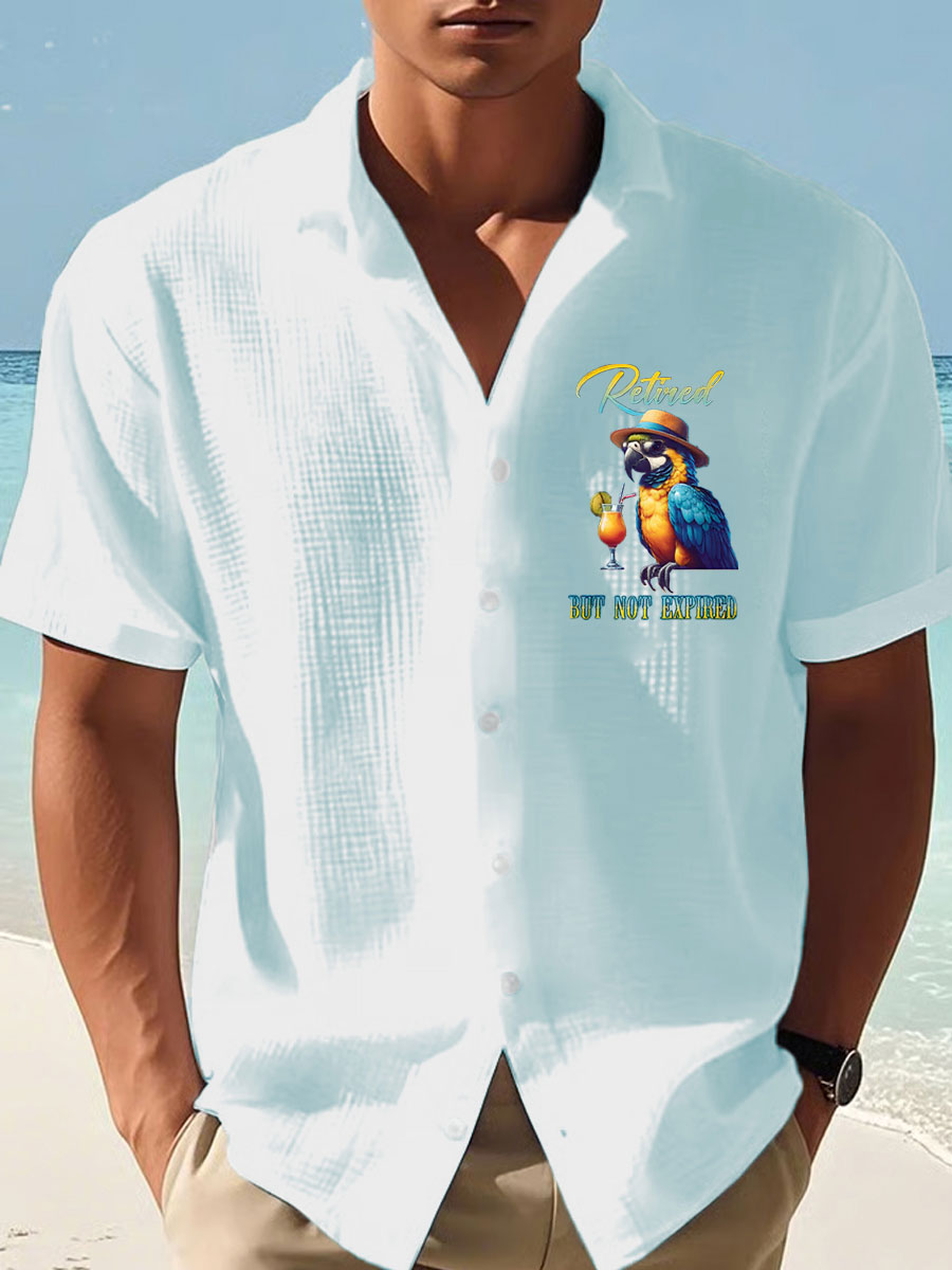 Men's Jimmy Buffett Day Printed Short Shirt