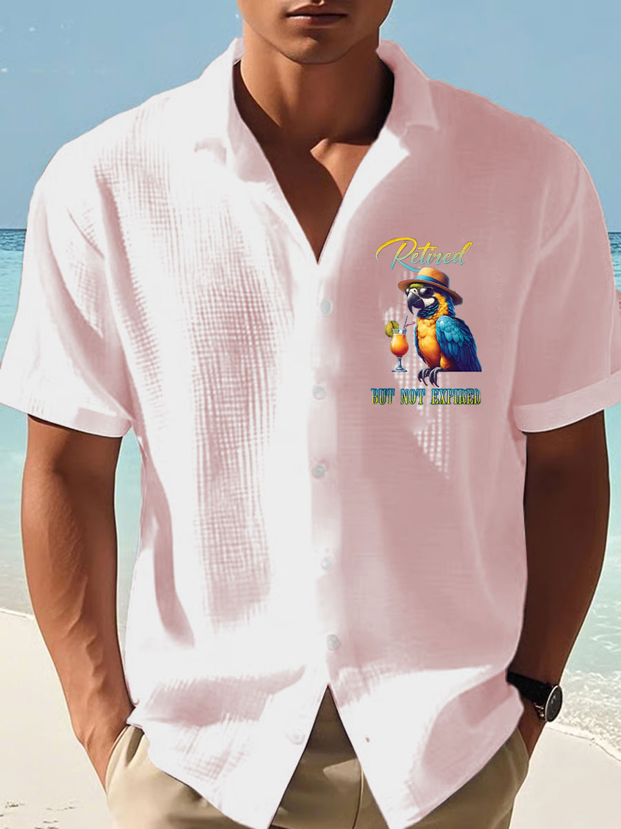 Men's Jimmy Buffett Day Printed Short Shirt
