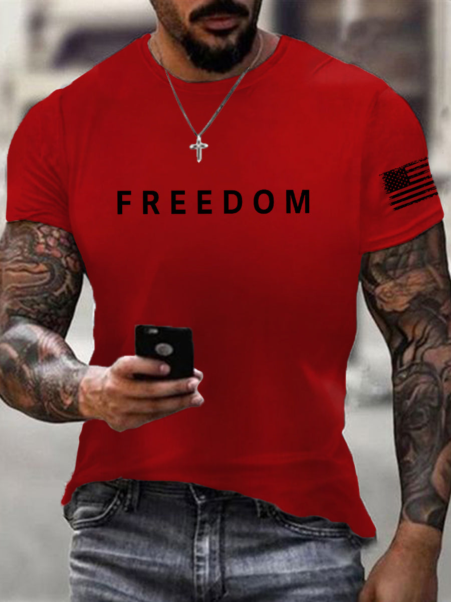 Men's Freedom Is Not Free R.I.P Charlie Kirk Short Sleeve T-shirt