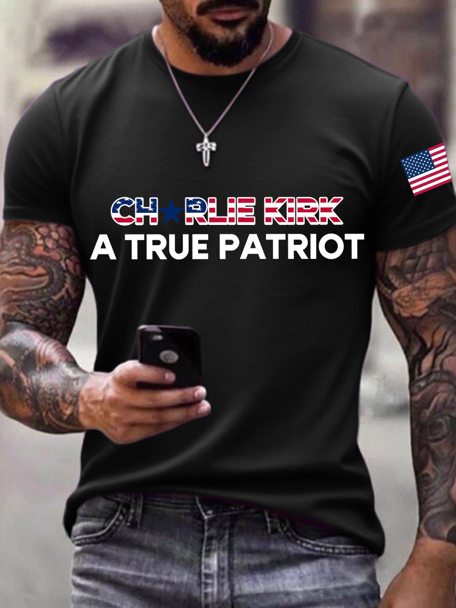 Men's A True Patriot Print T-shirt