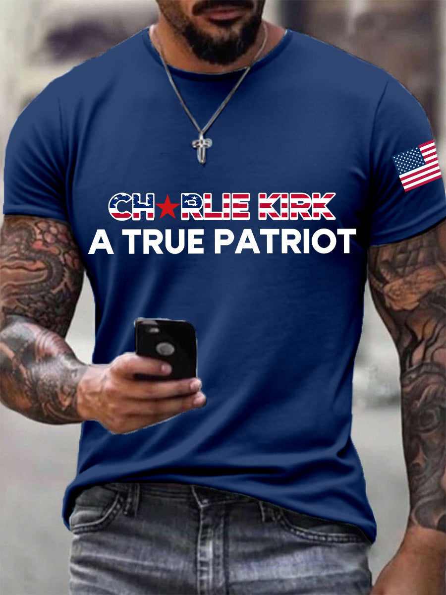 Men's A True Patriot Print T-shirt