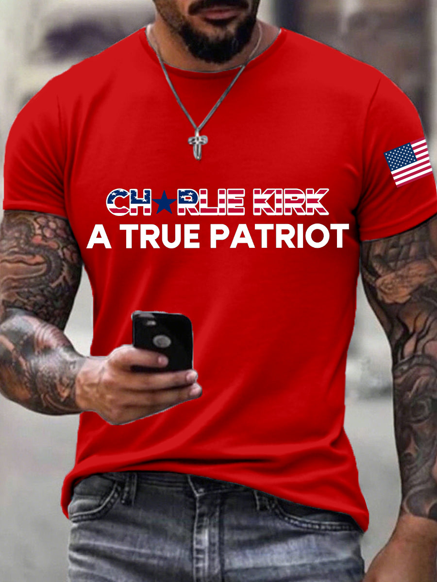 Men's A True Patriot Print T-shirt