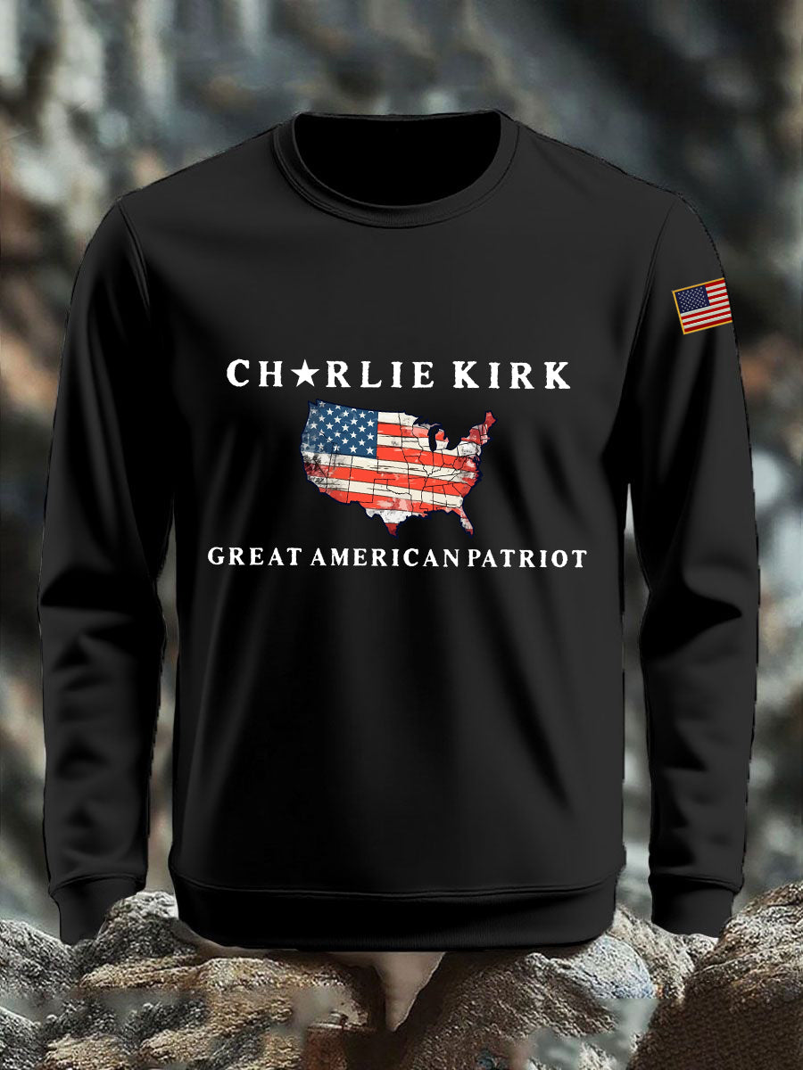 Men's Patriot Printed Sweatshirt