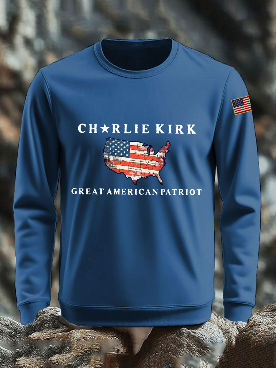 Men's Patriot Printed Sweatshirt