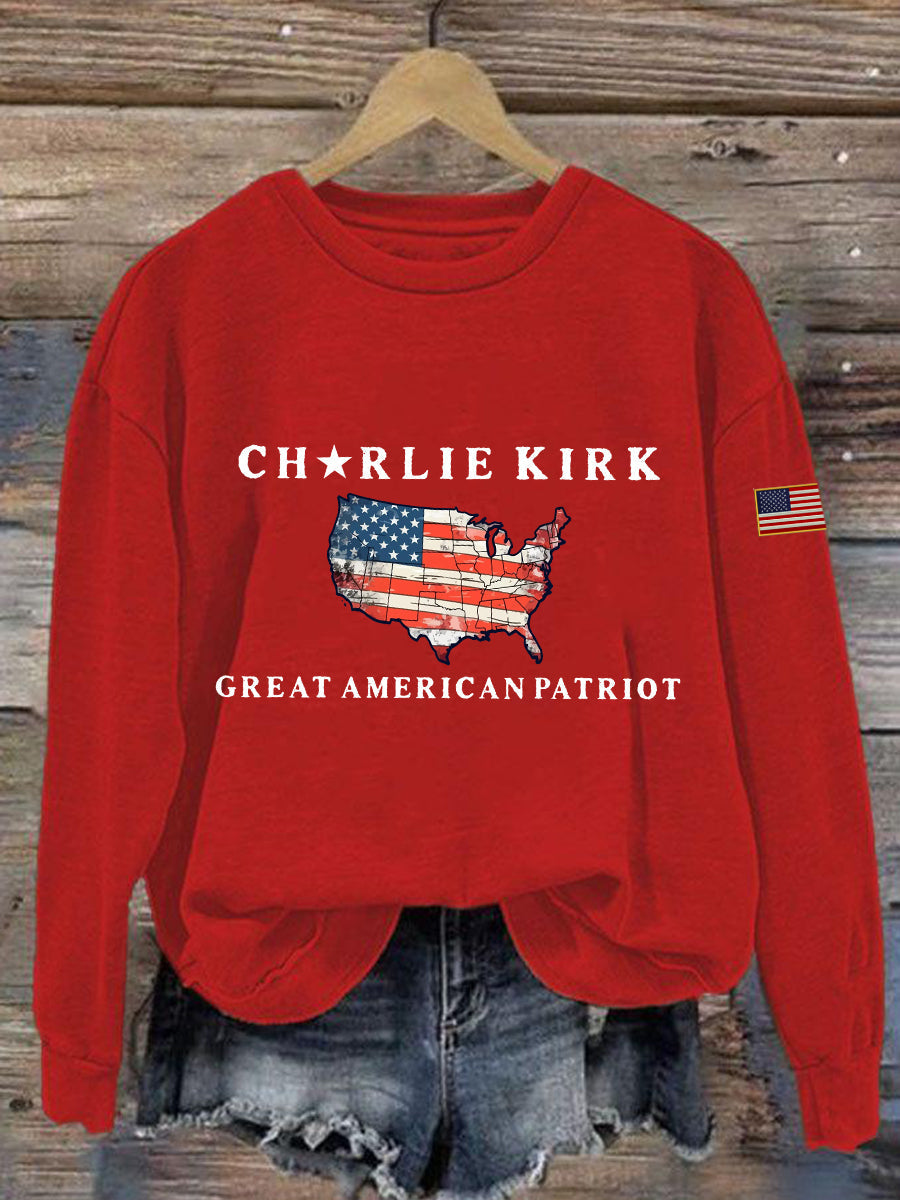 Women's patriotic sweatshirt