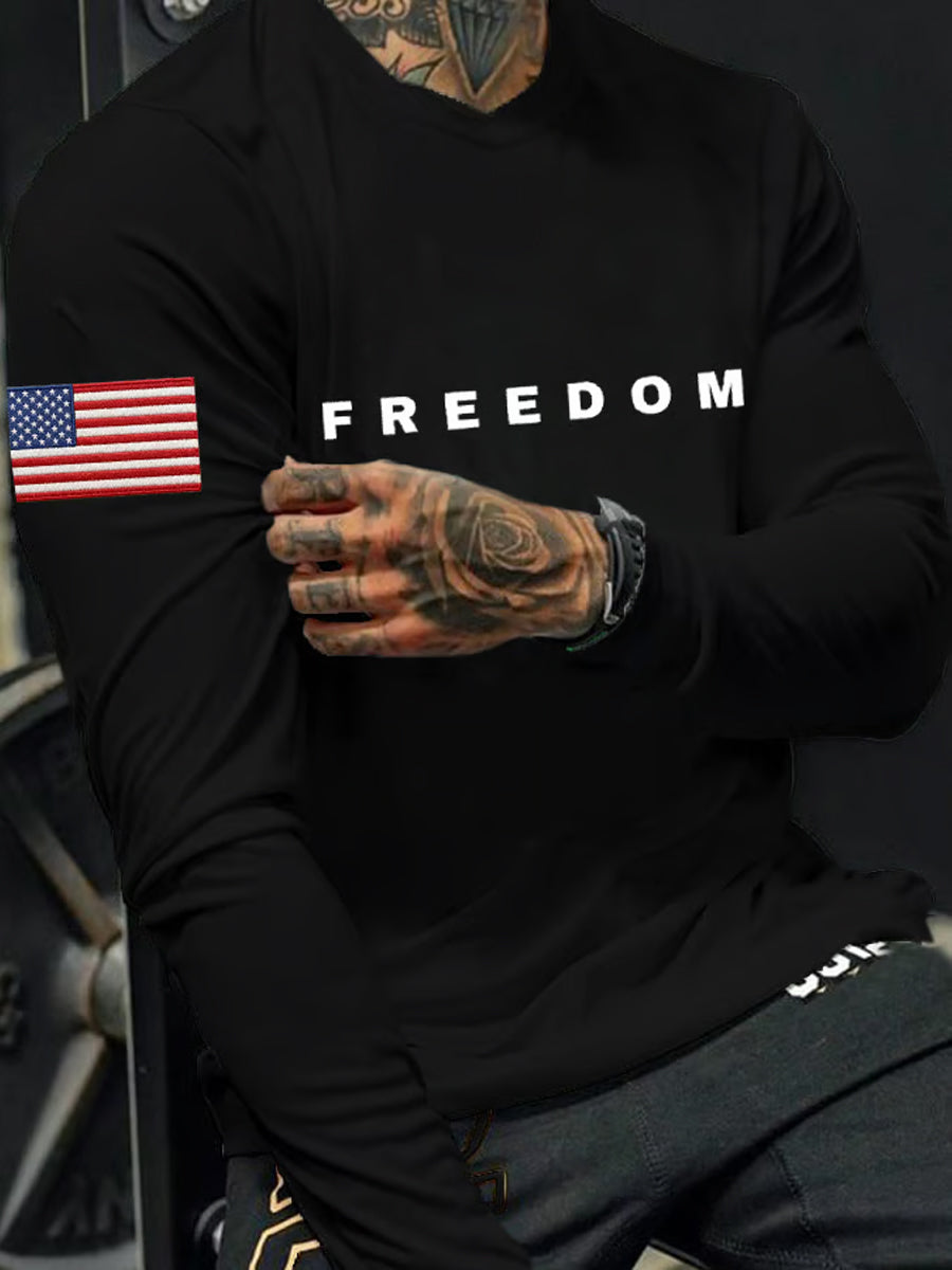 Men's Freedom Is Not Free R.I.P Charlie Kirk Long Sleeve  T-shirt