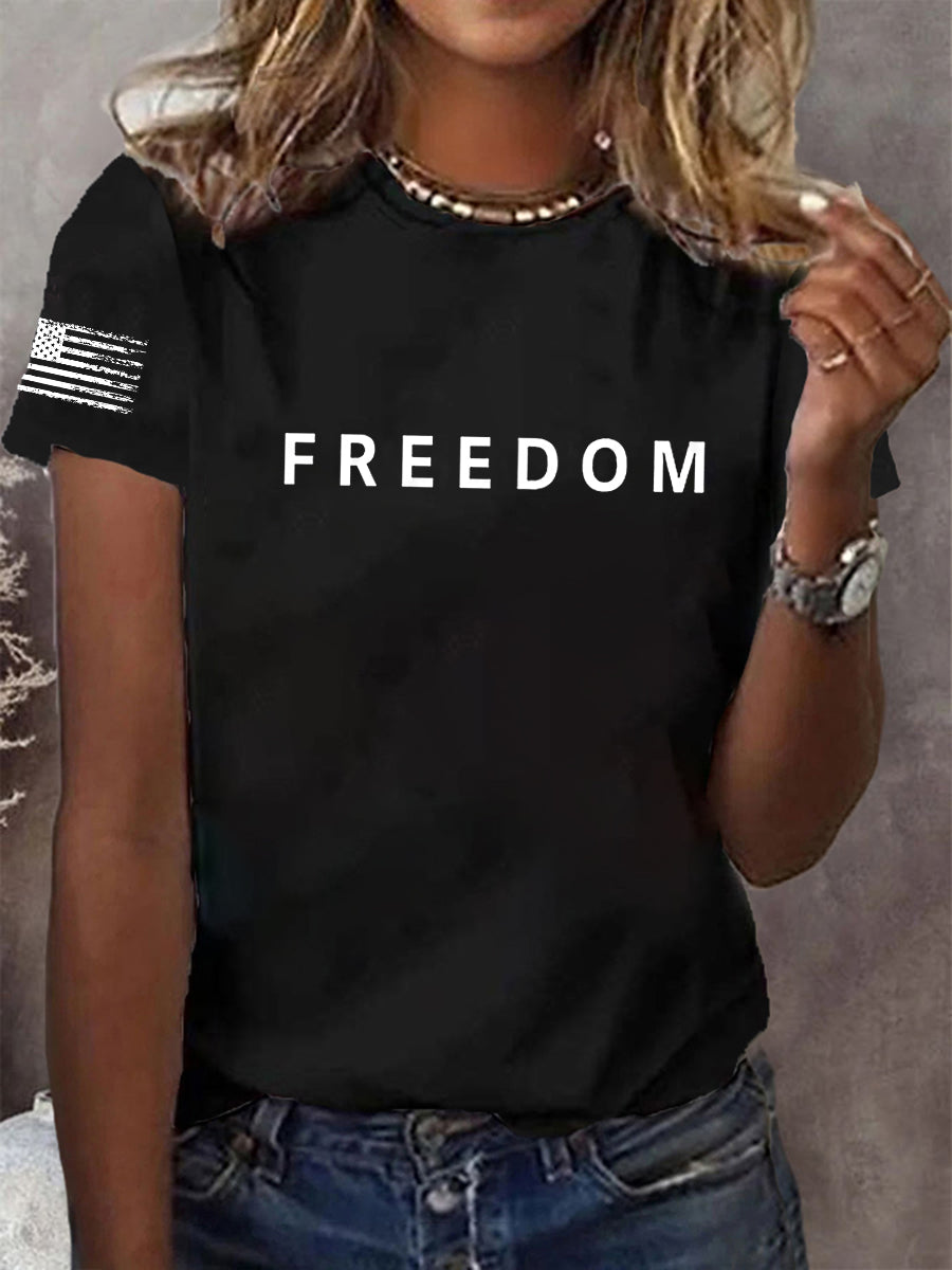 Women's Freedom Is Not Free R.I.P Charlie Kirk Short Sleeve T-Shirt