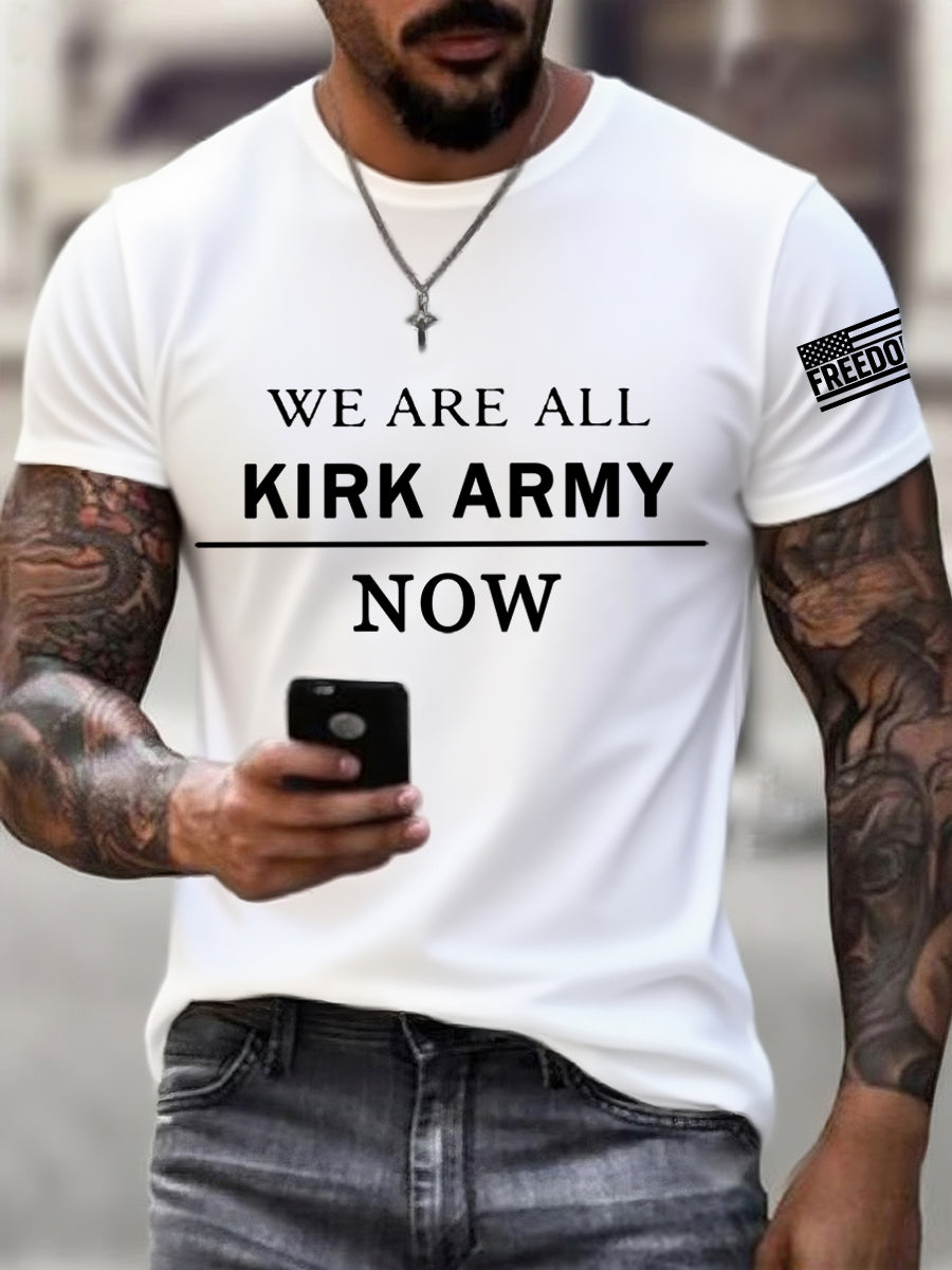 Men's We Are All Charlie Kirk Now! R.I.P Charlie Kirk Tee