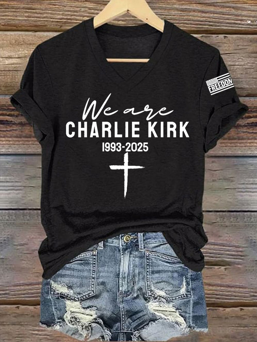 Women's We Are All Charlie Kirk Now! R.I.P Charlie Kirk Tee