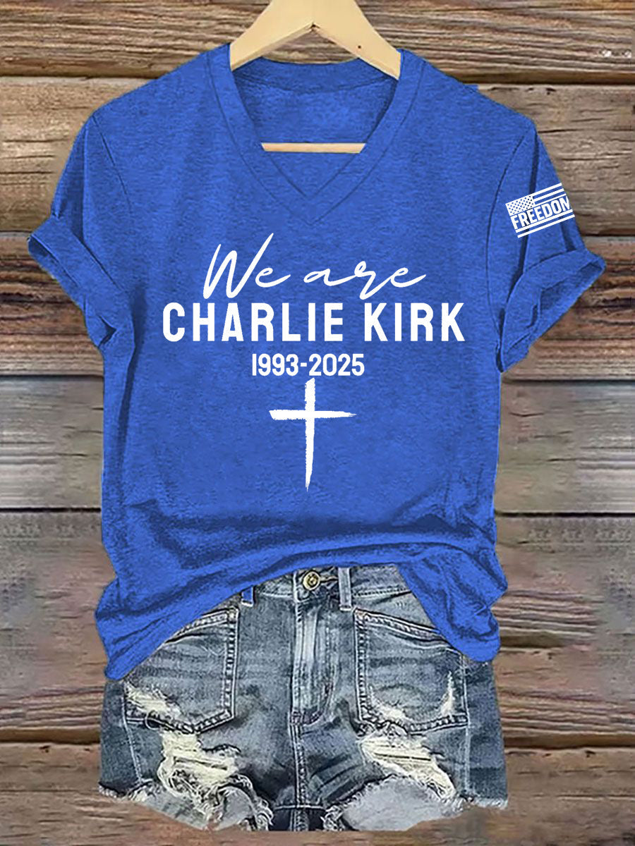 Women's We Are All Charlie Kirk Now! R.I.P Charlie Kirk Tee