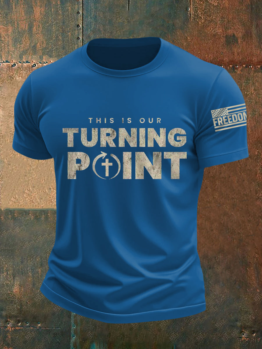 Men's This Is Our Turning Point R.I.P Charlie Kirk Tee