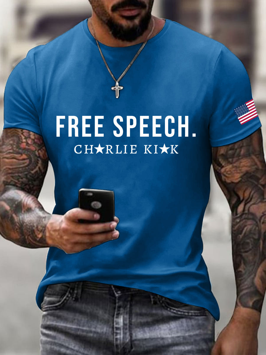 Men's Free Speech Print T-shirt