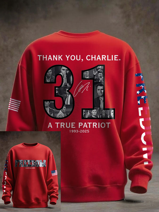Men's Freedom True Patriot Printed Sweatshirt