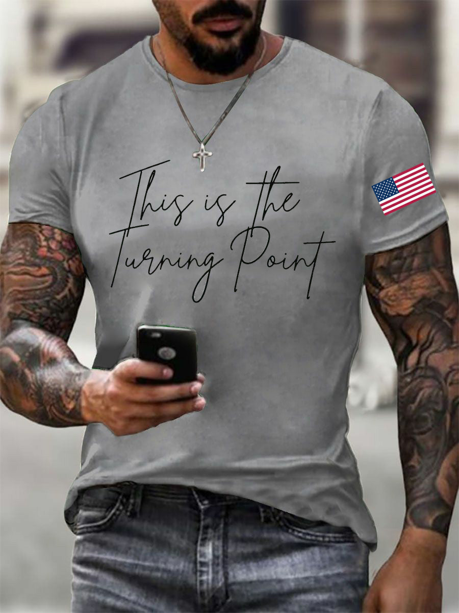Men's This Is The Turning Point Printed T-shirt