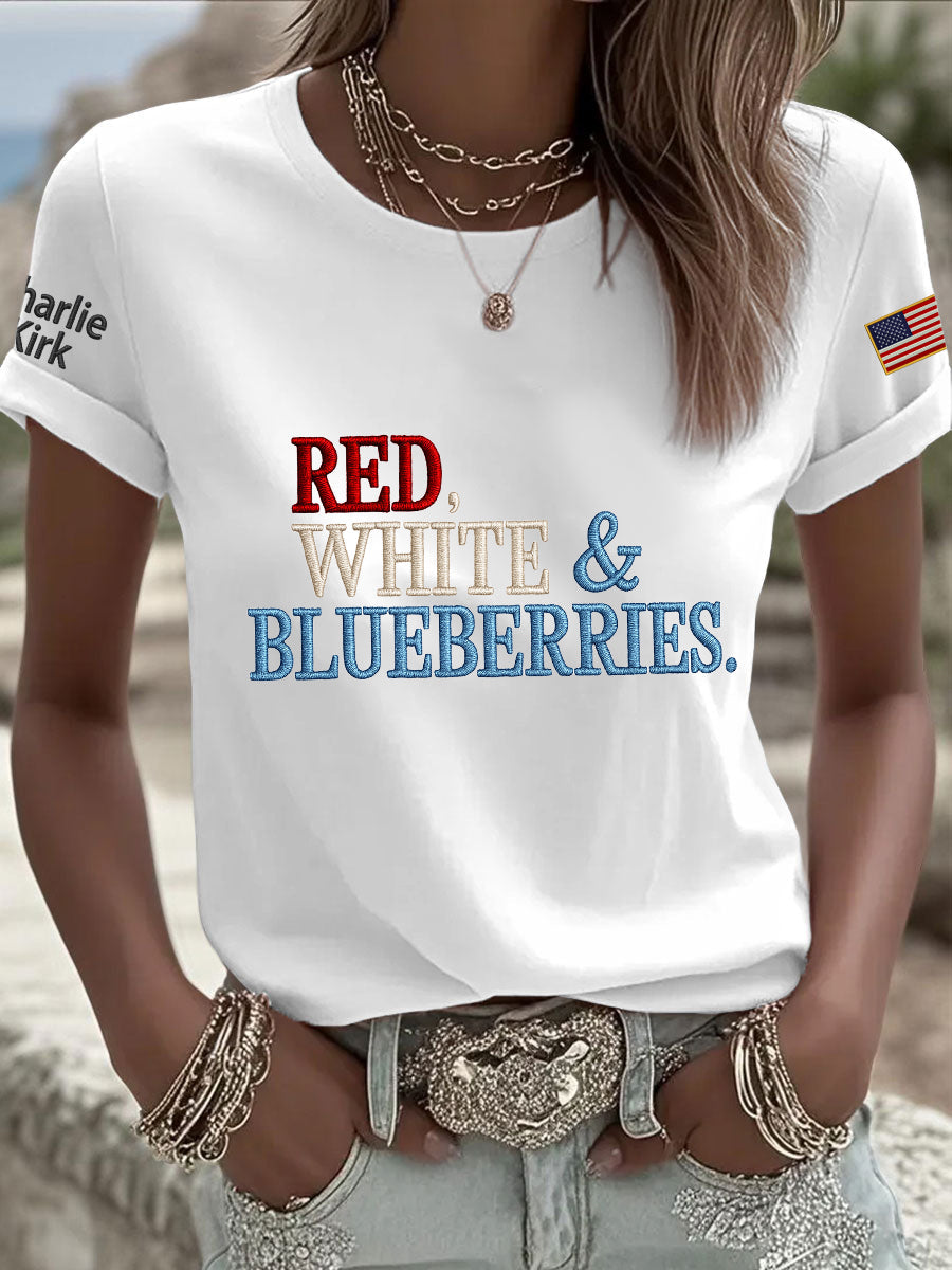 Women's 'Red White & Blueberries' T-shirt