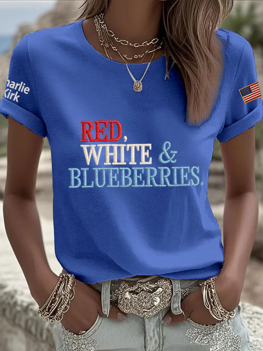 Women's 'Red White & Blueberries' T-shirt