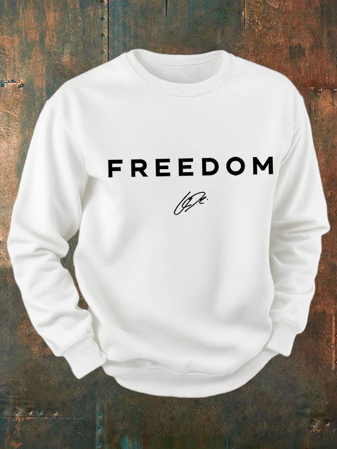 Men's Freedom Patriot Printed Sweatshirt